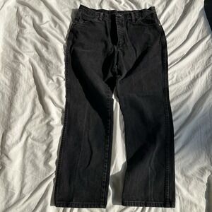 Wrangler Jeans Mens 36x30 Faded Black 936 USA Made Cowboy Cut 80s